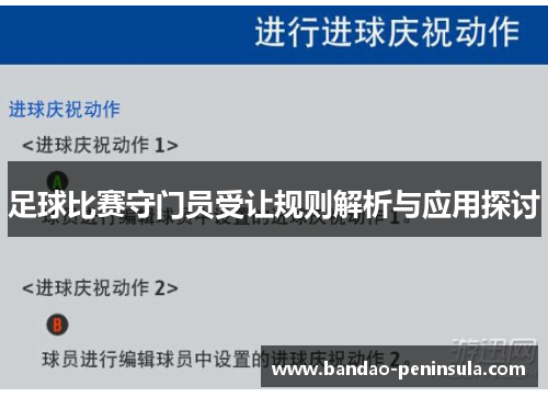 足球比赛守门员受让规则解析与应用探讨